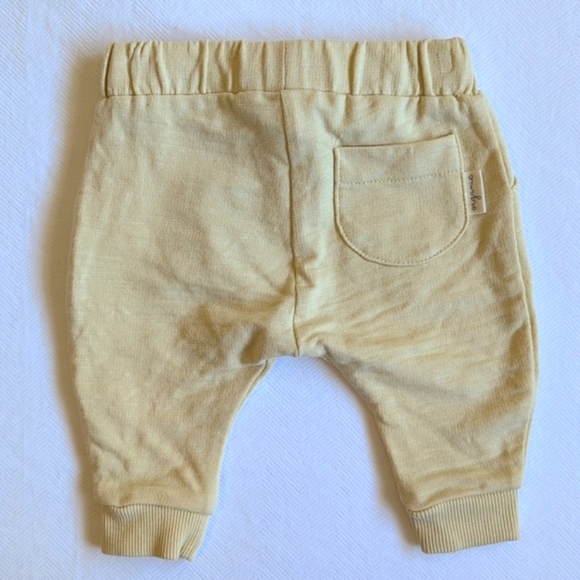 anko soft yellow cotton joggers size newborn baby - Picture 4 of 6